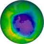 Antarctic Ozone 2009-10-08